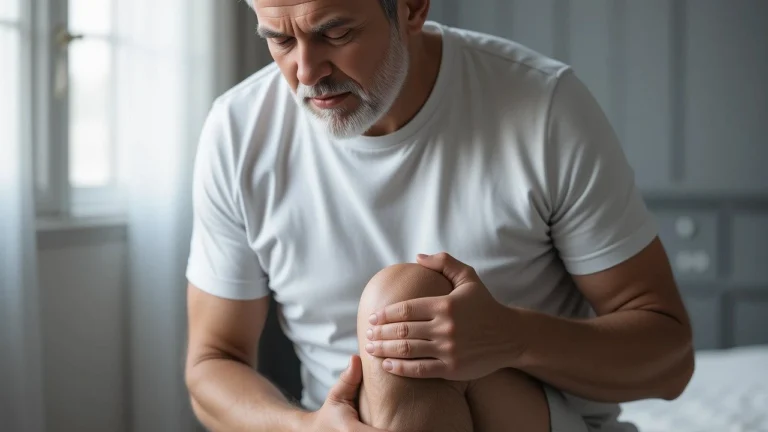 Mand med knæsmerter